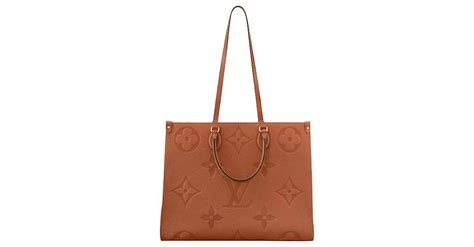 louis vuitton onthego cognac gm.